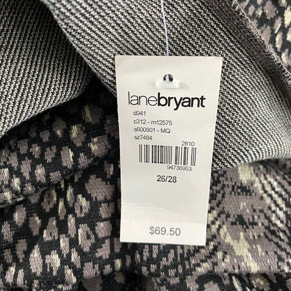 Lane Bryant Dress Size 26/28 Snake Print Cowl Neck Sleeveless Belted NWT DR-1519 - Picture 7 of 9